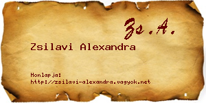Zsilavi Alexandra névjegykártya