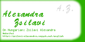 alexandra zsilavi business card